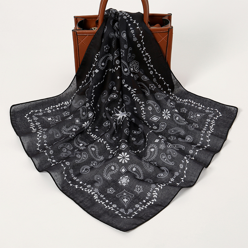 Men'S Fashion Head Scarf - Mode Hiphop Bandana Outdoor Unisex Zwart