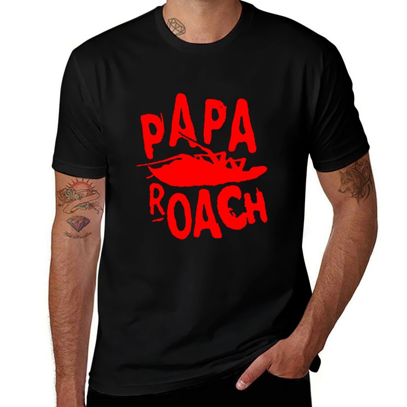 Men'S Fashion Genres - Genre Hard rock-logo papa roach-logo Essentieel