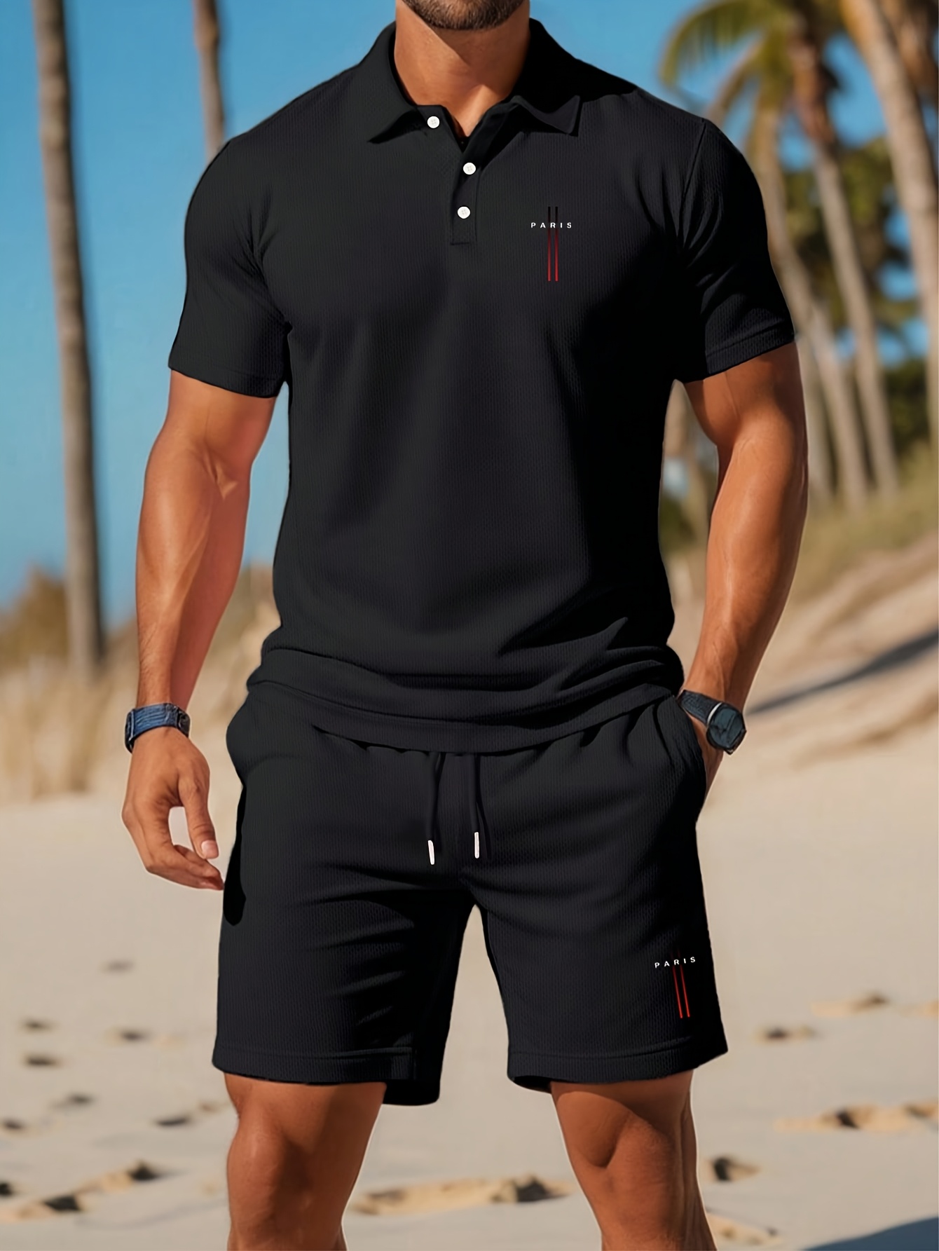 Men'S Fashion Polo - 2026 Zomer Heren Polo Shirt Set