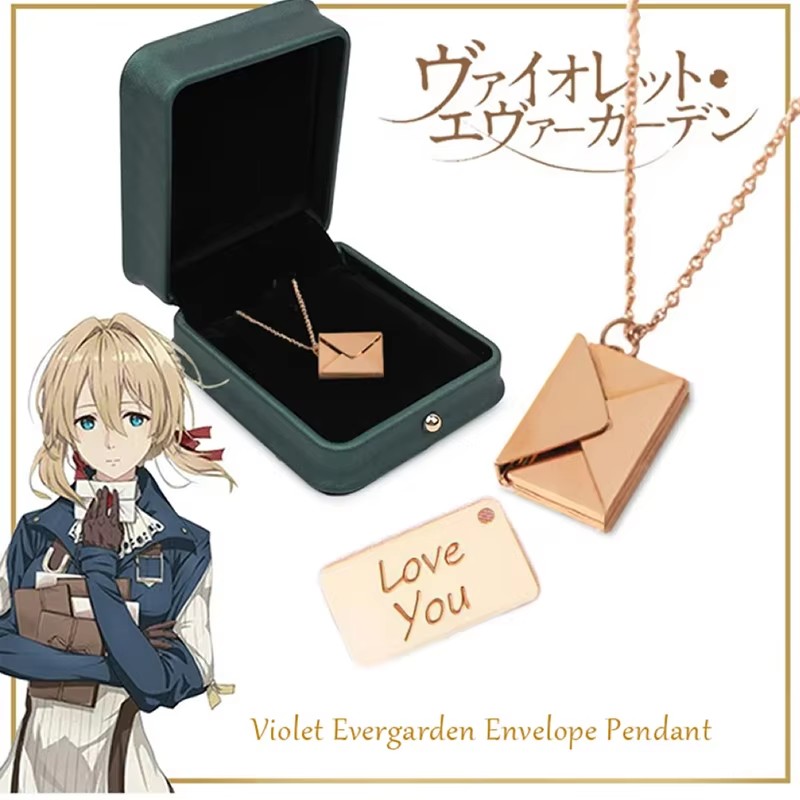 Mens Xmas Fashion - Anime Violet Evergarden Envelop Metalen Hanger
