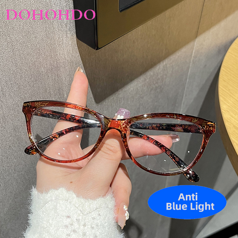 Mens Fashion Reading Glasses - Klassieke Vintage Cat Eye Anti Blauw