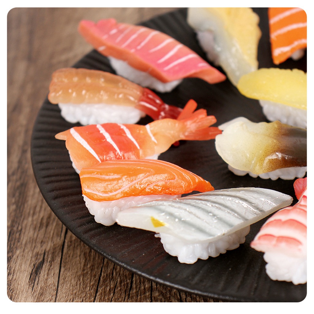 Mens Xmas Fashion - Gesimuleerde Japanse Sushi Sleutelhanger Grappige PVC