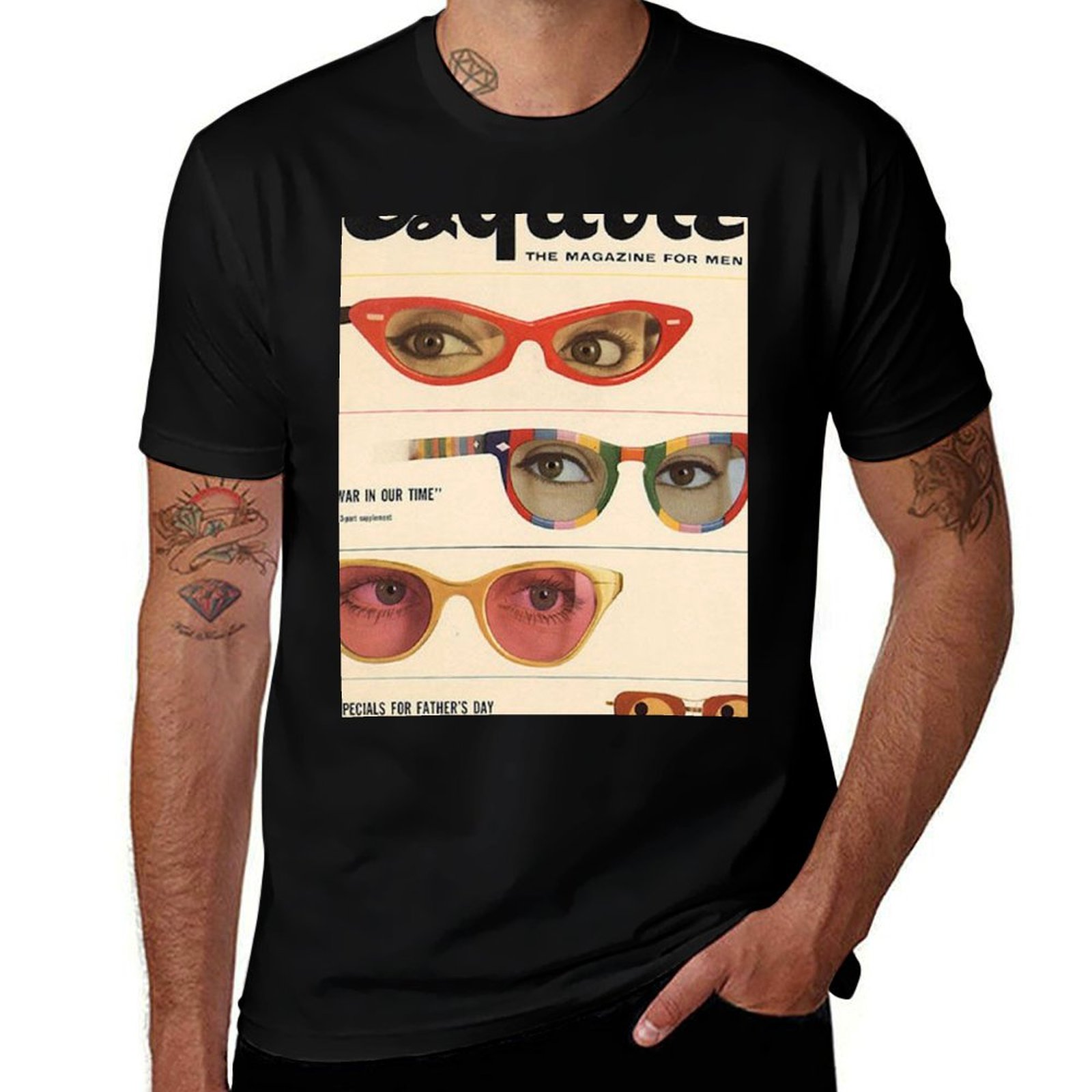 Mens Fashion Magazines - Esquire jaren 60 tijdschrift zonnebril retro
