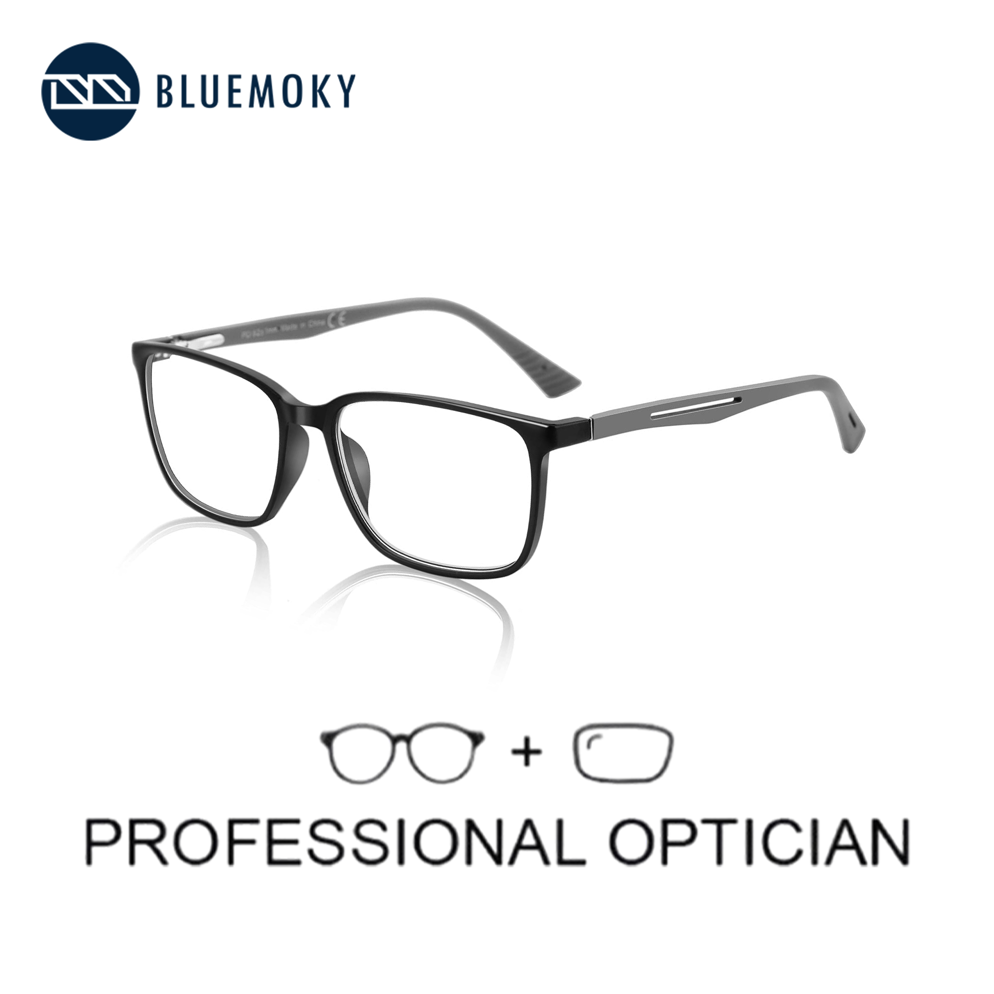 Mens Fashion Reading Glasses - BLUEMOKY Rechthoek Recept Brillen Voor Mannen