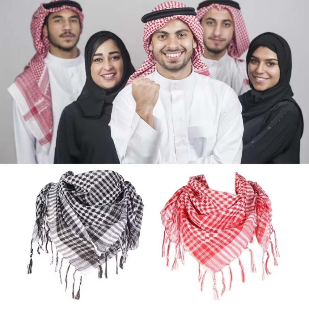 Men'S Fashion Head Scarf - Arabische sjaal grote Arabische Shemagh hoofddoek