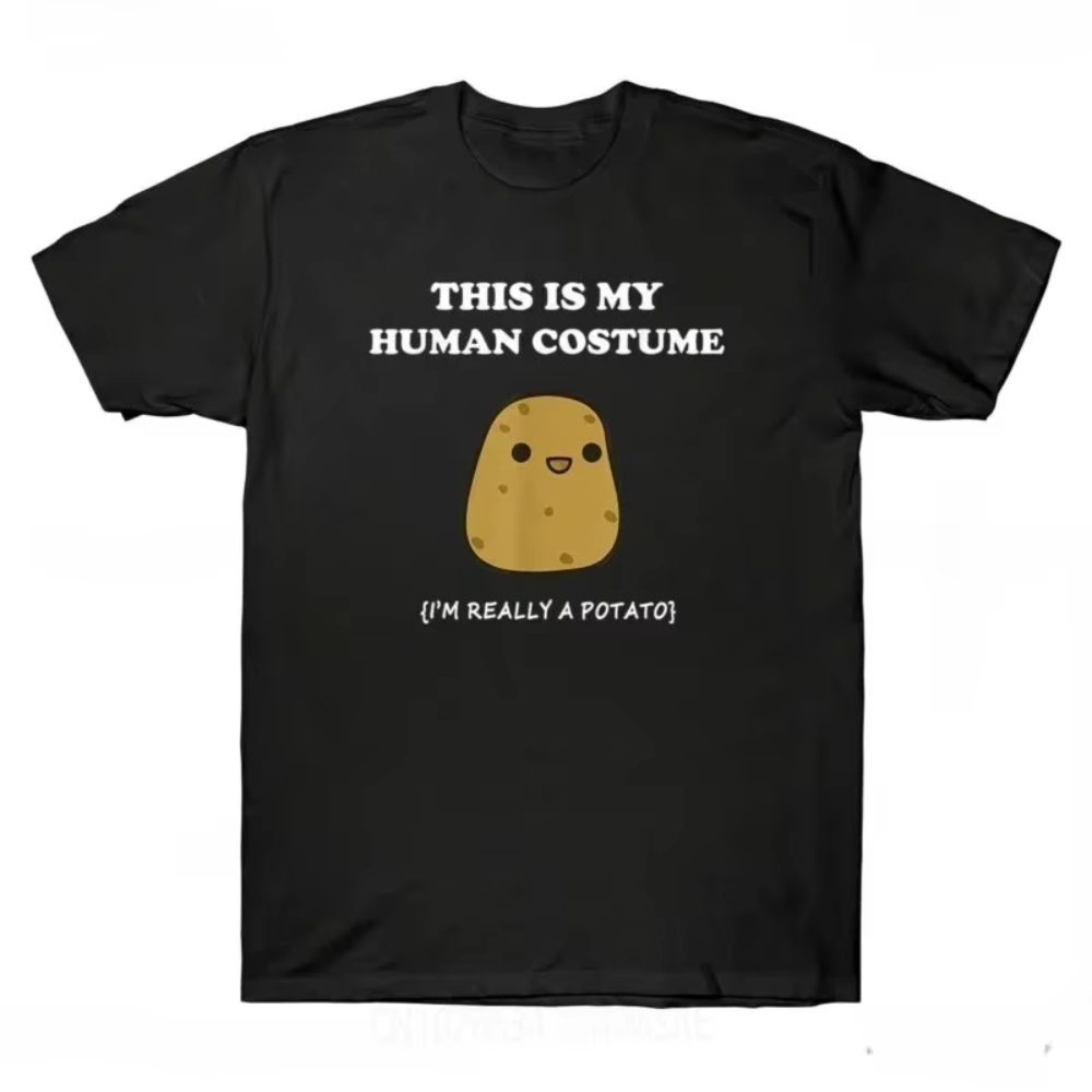 Mens Xmas Fashion - Dit is mijn menselijke aardappel-T-shirt Nieuwe