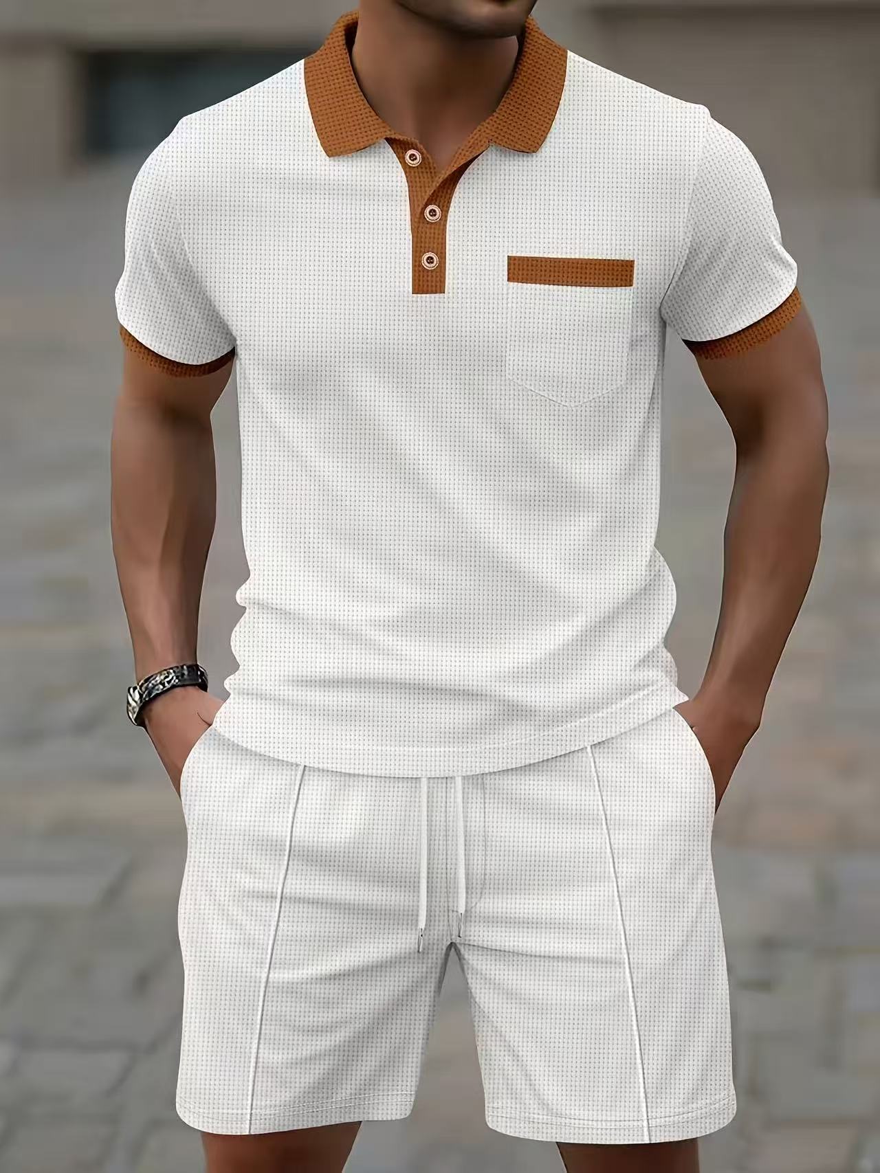 Men'S Fashion Polo - Bestverkochte heren zomer T-shirt polo shorts