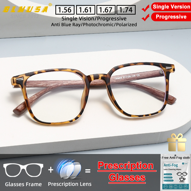 Mens Fashion Reading Glasses - BLMUSA Mode Ultralight Vierkant Recept Bijziendheid
