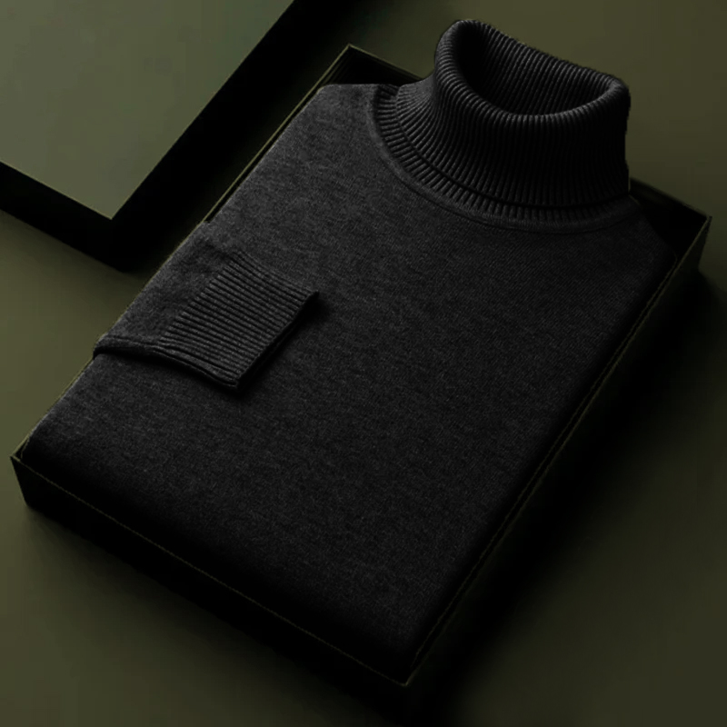 Herfst heren hoge kwaliteit ge - Turtleneck Sweater Men recensie en prijs