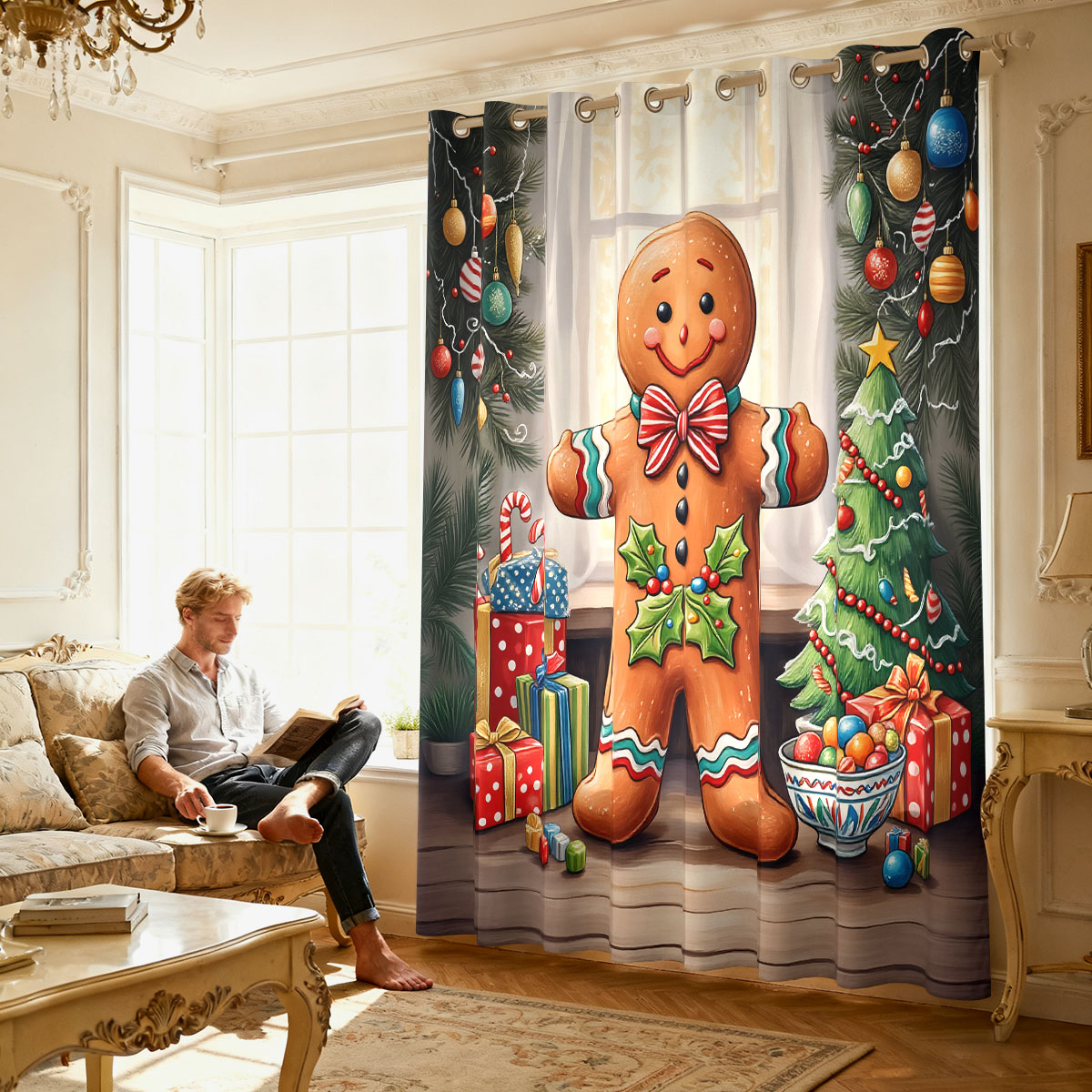 Kerst Gingerbread Man Kerstdec - Mens Xmas Fashion recensie en prijs