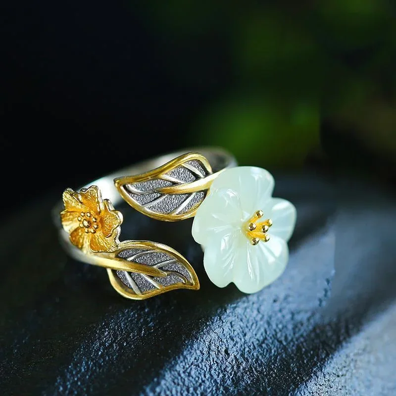 925 Zilver Witte Tian Jade Blo - Men'S Fashion Rings recensie en prijs