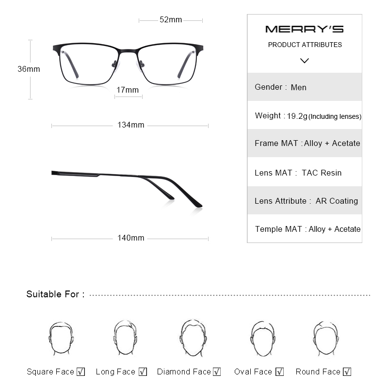Merrys Ontwerp Mannen Mode Rec - Mens Fashion Reading Glasses recensie en prijs