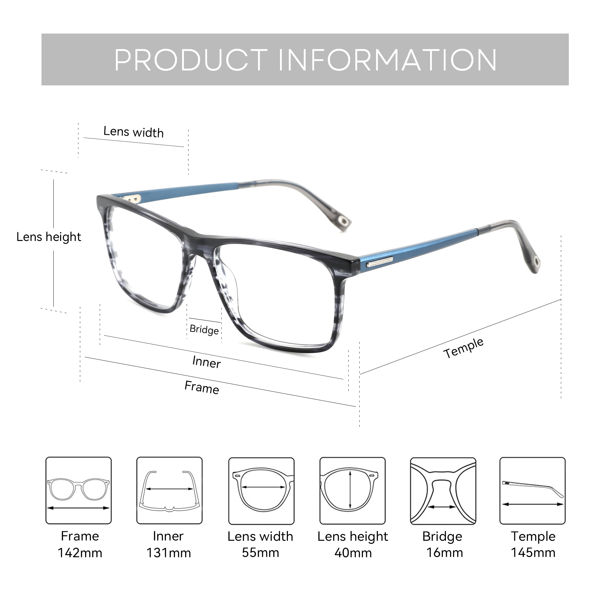 ZENOTTIC Japanse stijl vierkan - Mens Fashion Reading Glasses recensie en prijs