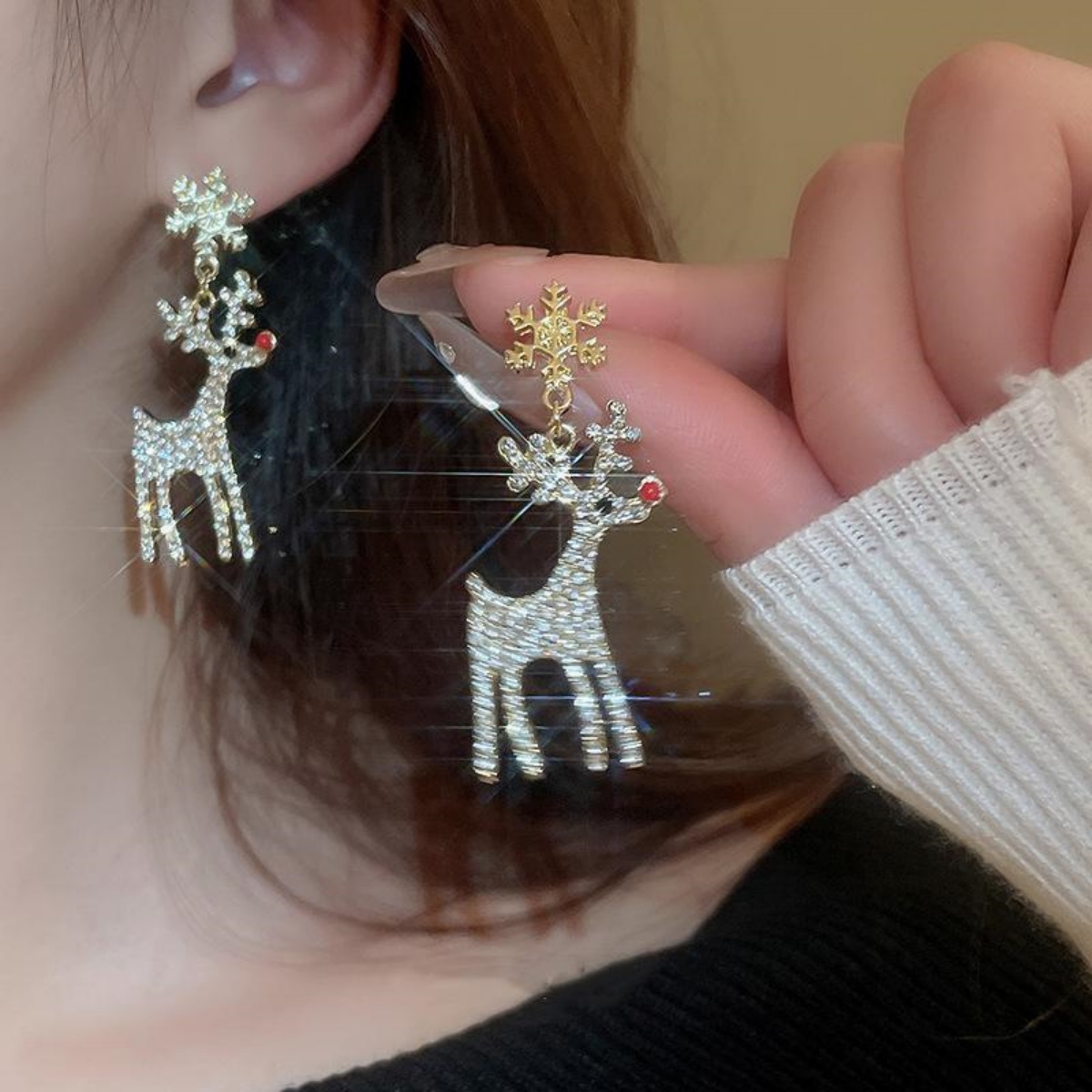 Kerstvakantie Herten Oorbellen - Mens Xmas Fashion recensie en prijs