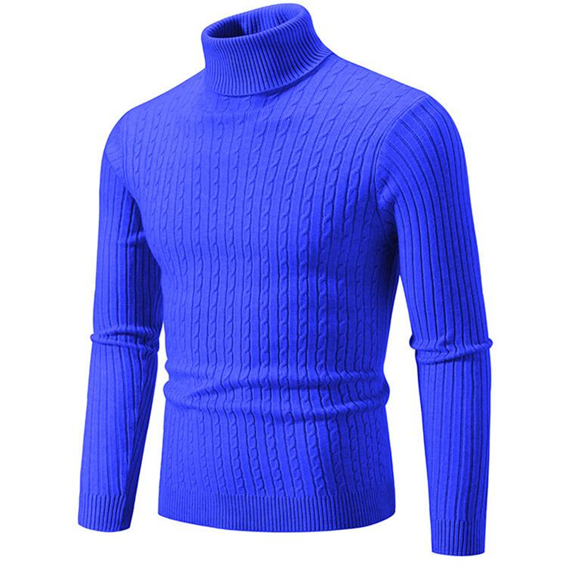 2023 Nieuwe heren effen kleur  - Turtleneck Sweater Men recensie en prijs