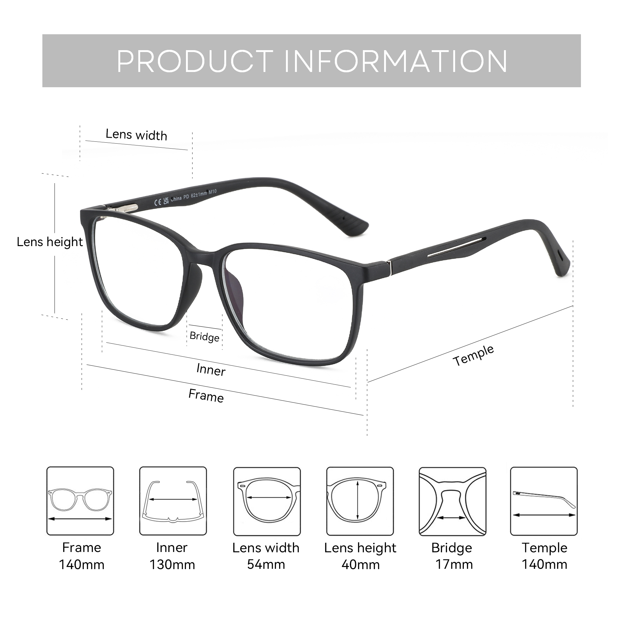 BLUEMOKY Rechthoek Recept Bril - Mens Fashion Reading Glasses recensie en prijs
