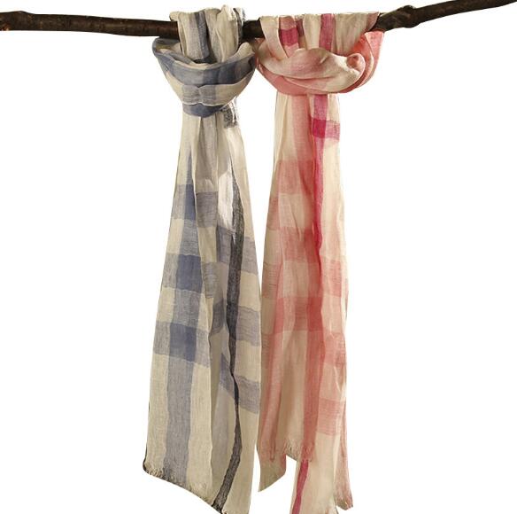 100% Linnen Plaid Contrast Kwa - Men'S Fashion Head Scarf recensie en prijs