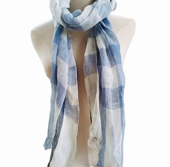 100% Linnen Plaid Contrast Kwa - Men'S Fashion Head Scarf recensie en prijs