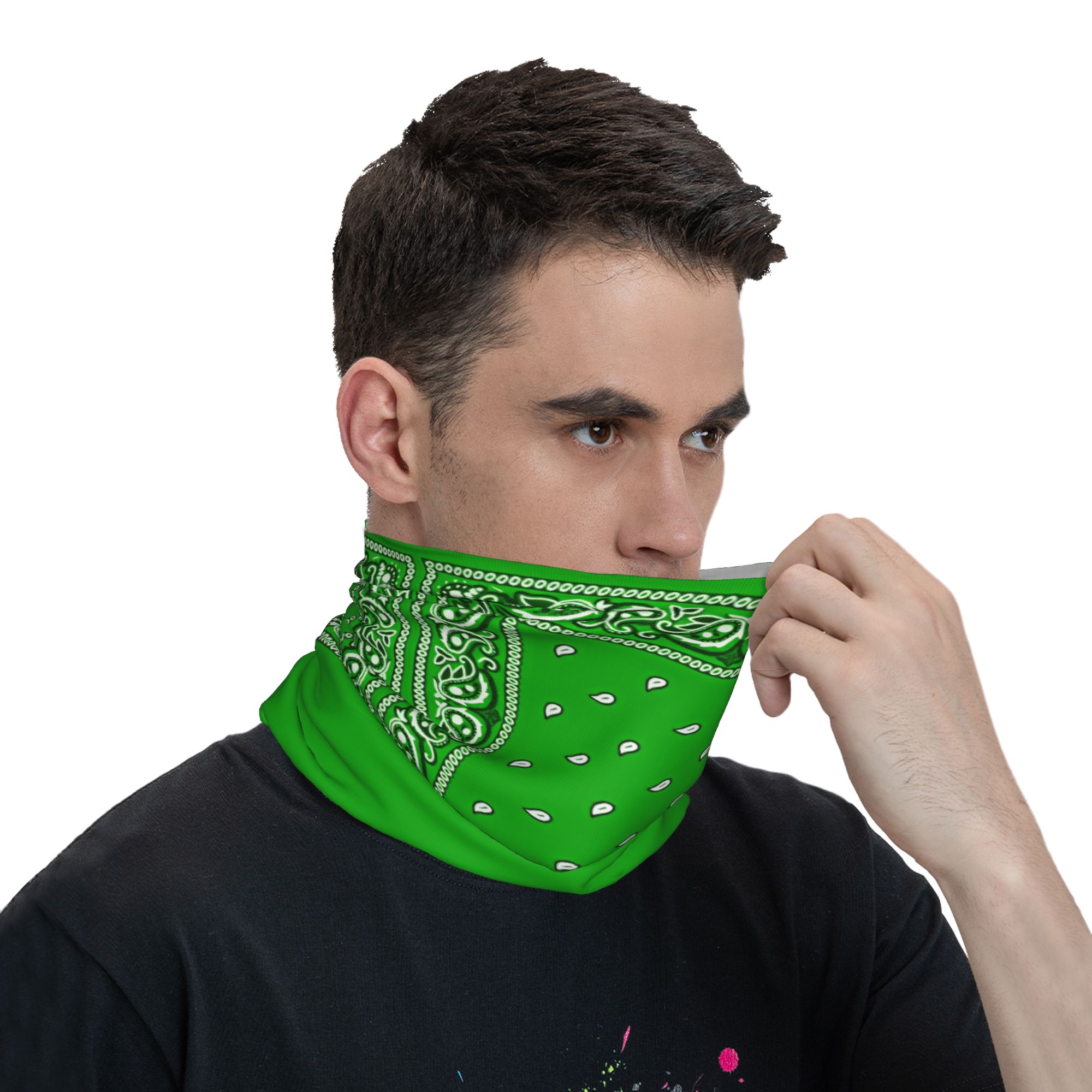 Groene bandana, coole fietsmas - Men'S Fashion Rings recensie en prijs
